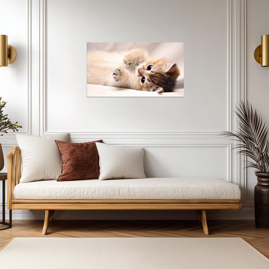 Cat Kitten | Feline Portrait | Nursery Wall Poster - Photography Poster