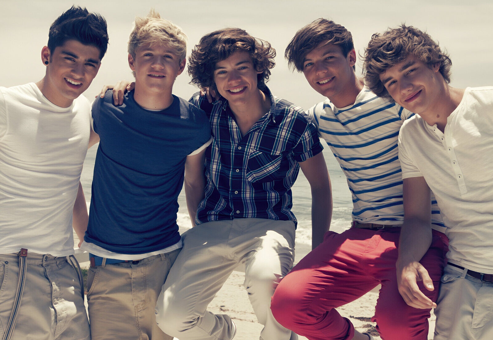 One Direction on the Beach | Early Years Group Photo | Pop Music Poster - Music Poster