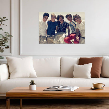 One Direction on the Beach | Early Years Group Photo | Pop Music Poster - Music Poster