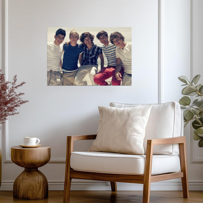 One Direction on the Beach | Early Years Group Photo | Pop Music Poster - Music Poster