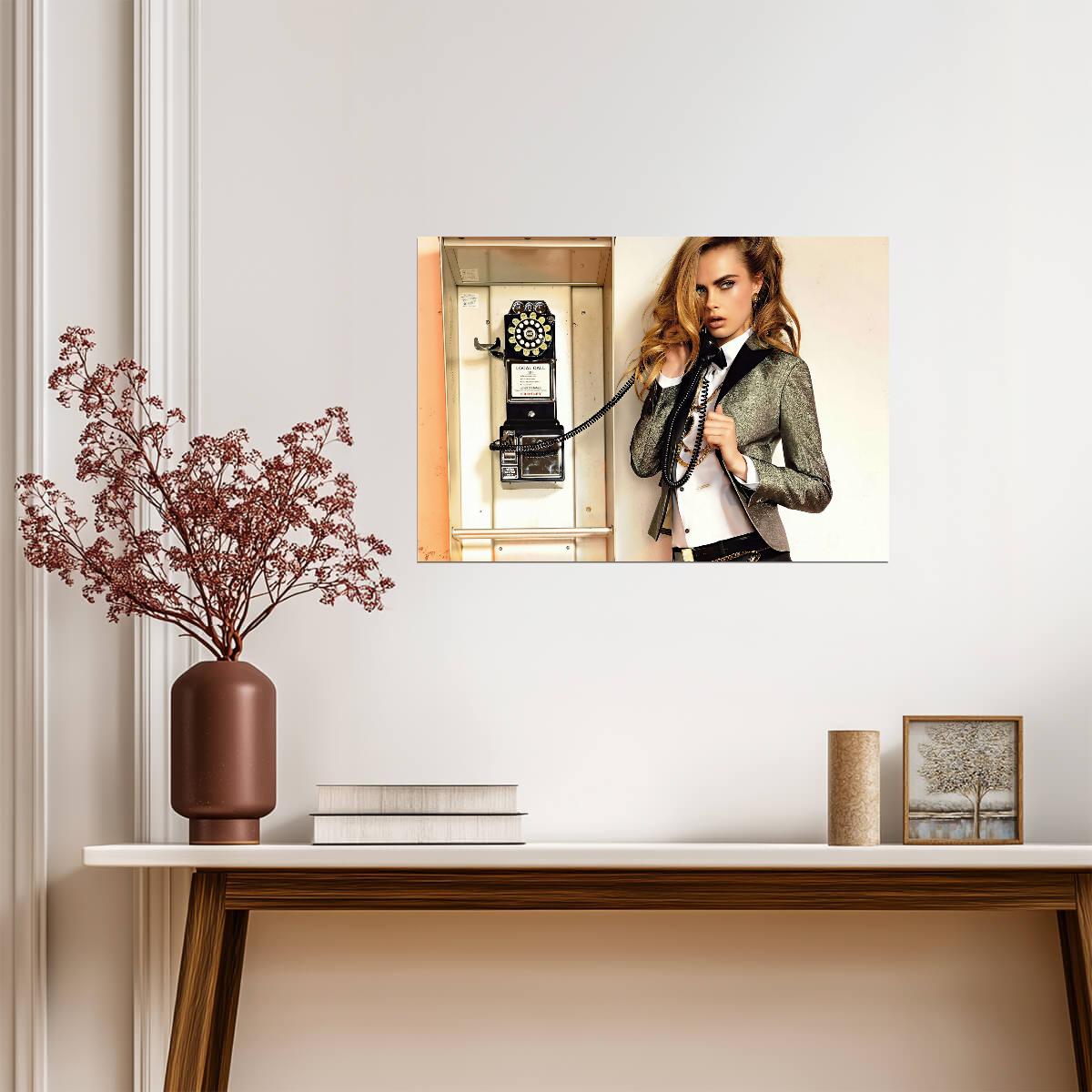 Cara Delevingne | Model Portrait | Wall Decor Poster - Celebrities Poster