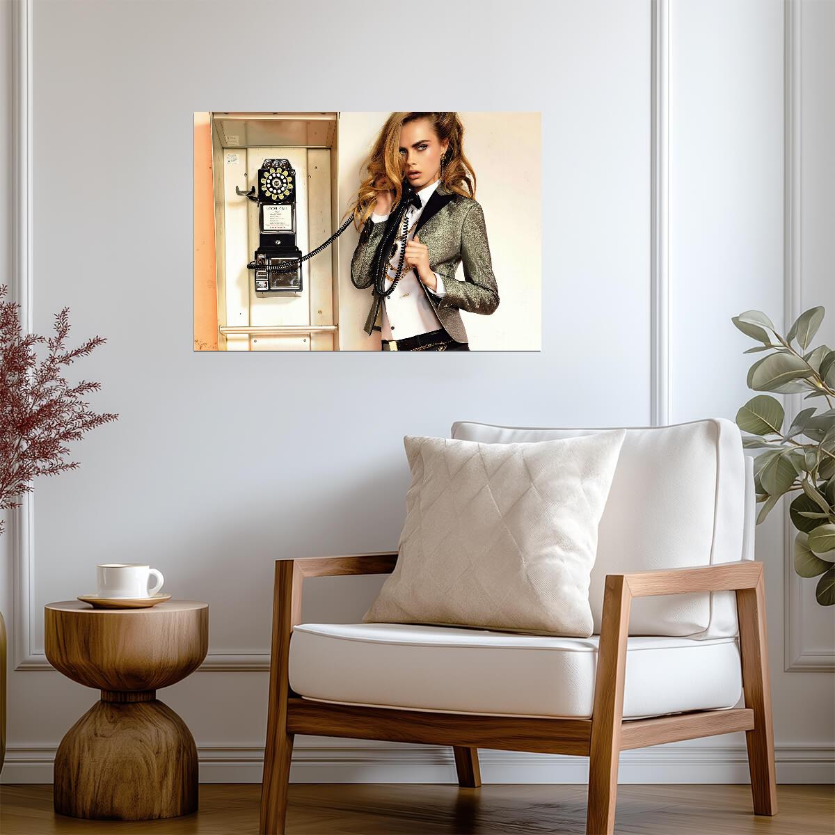 Cara Delevingne | Model Portrait | Wall Decor Poster - Celebrities Poster