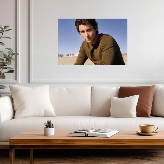 Christian Bale Vintage Photoshoot | Celebrity Portrait Poster | Actor Wall Art - Celebrities Poster