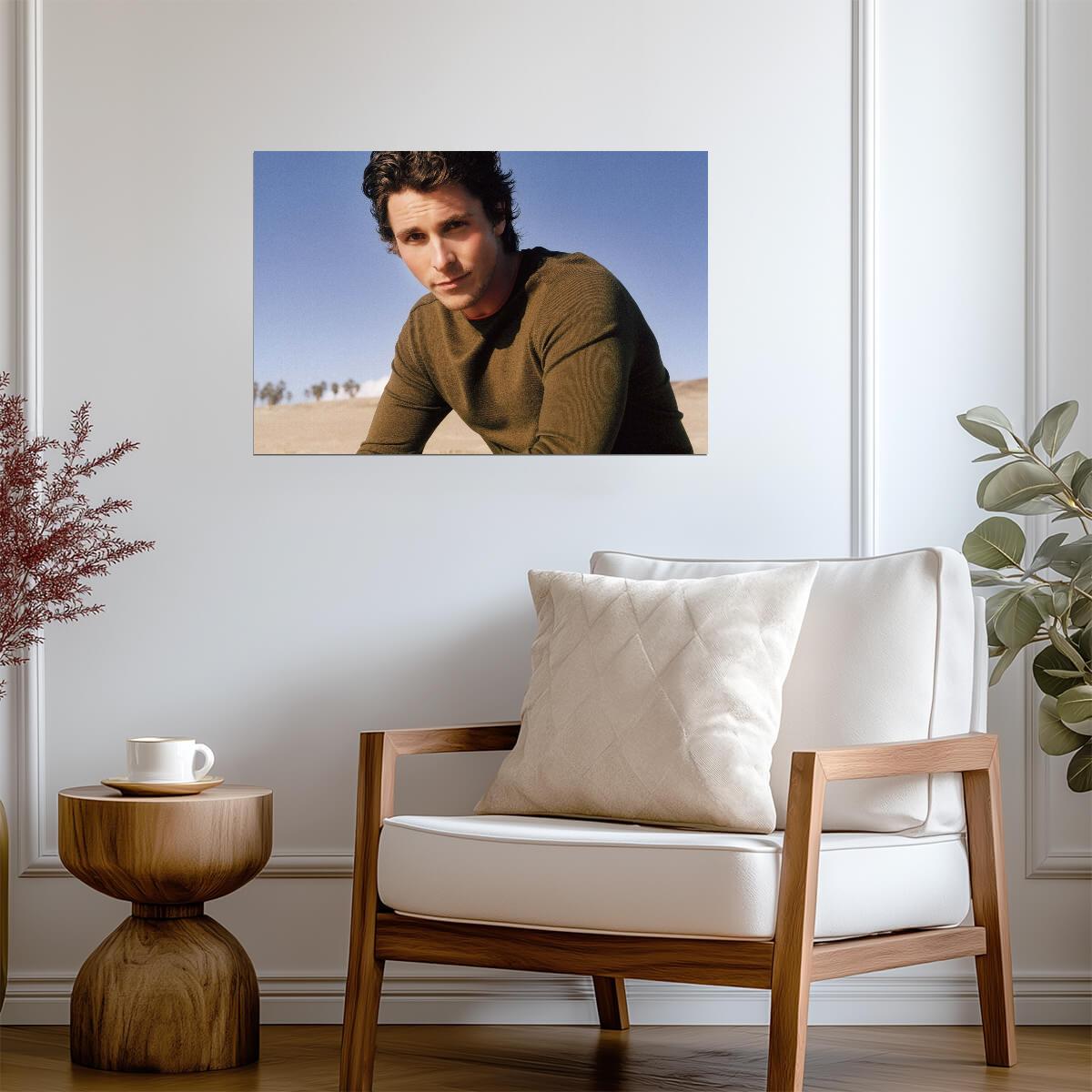 Christian Bale Vintage Photoshoot | Celebrity Portrait Poster | Actor Wall Art - Celebrities Poster