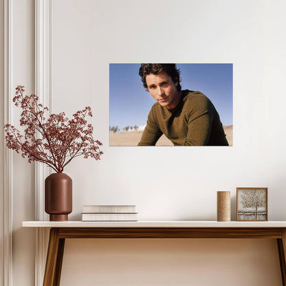 Christian Bale Vintage Photoshoot | Celebrity Portrait Poster | Actor Wall Art - Celebrities Poster