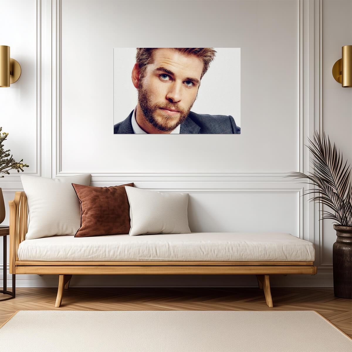 Liam Hemsworth Wall Art | Australian Actor Poster - Celebrities Poster