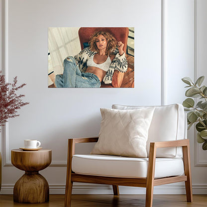 Jennifer Lopez | Multicolor Art | Actress Poster - Music Poster