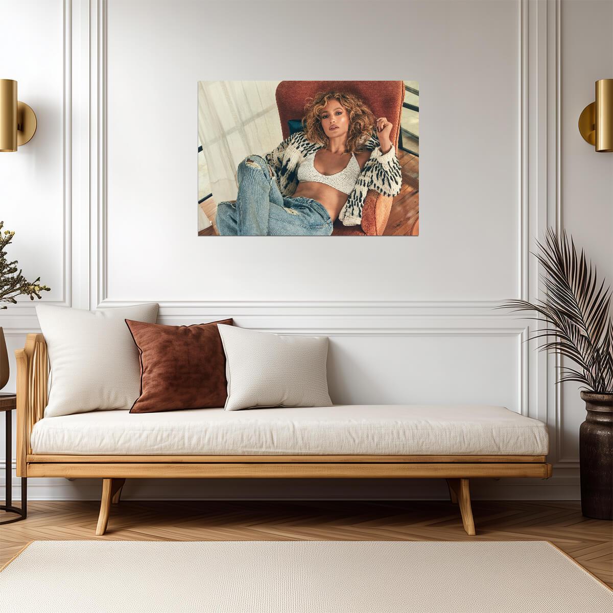 Jennifer Lopez | Multicolor Art | Actress Poster - Music Poster