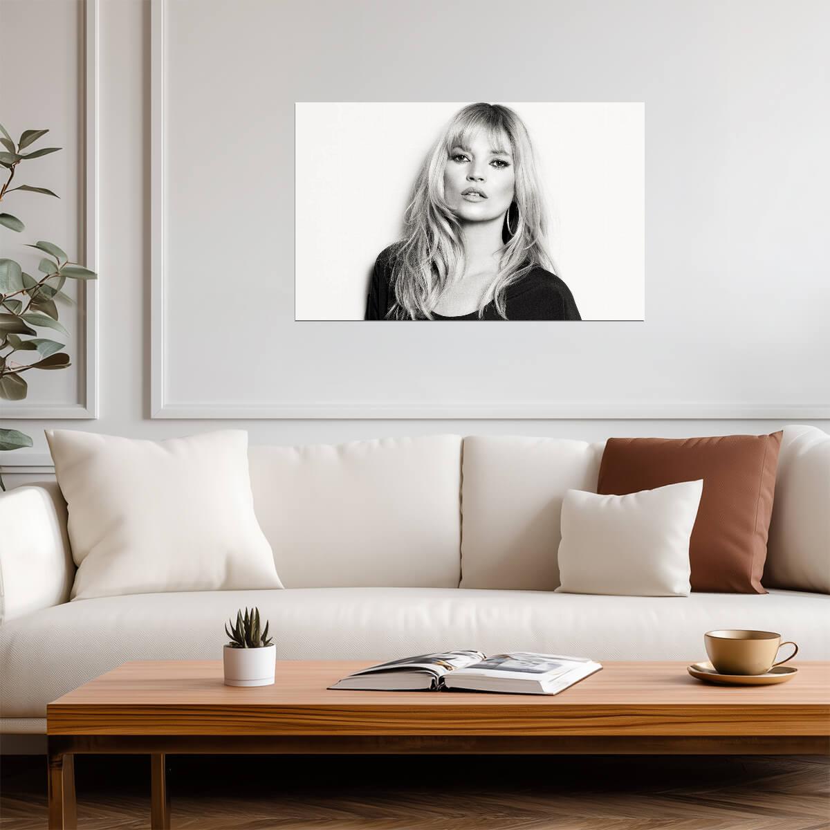 Kate Moss Print | Supermodel Poster - Celebrities Poster