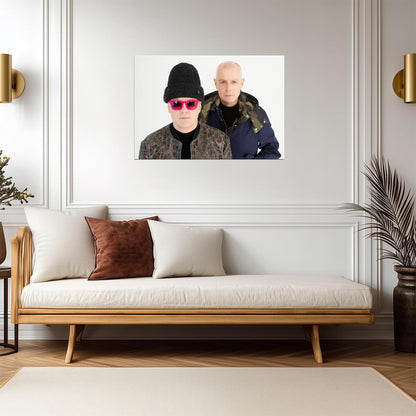 Pet Shop Boys Neil Tennant & Chris Lowe | Modern Photoshoot Poster | Synth-Pop Legends Wall Art - Music Poster