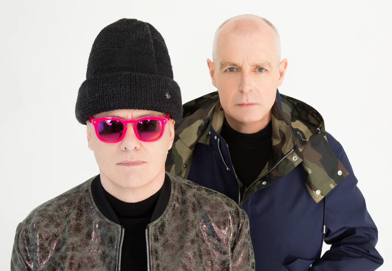 Pet Shop Boys Neil Tennant & Chris Lowe | Modern Photoshoot Poster | Synth-Pop Legends Wall Art - Music Poster