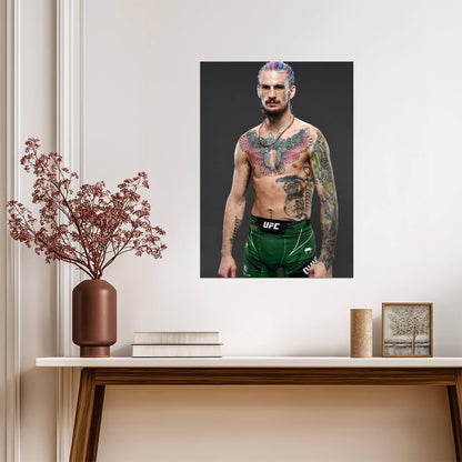 Sean Suga O'Malley UFC Champion | MMA Fighter Poster | Combat Sports Wall Art - Sports Poster