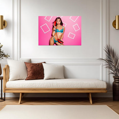 Emily Willis | Vibrant Art Print | Sexy Model Poster - Celebrities Poster