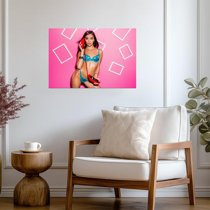 Emily Willis | Vibrant Art Print | Sexy Model Poster - Celebrities Poster