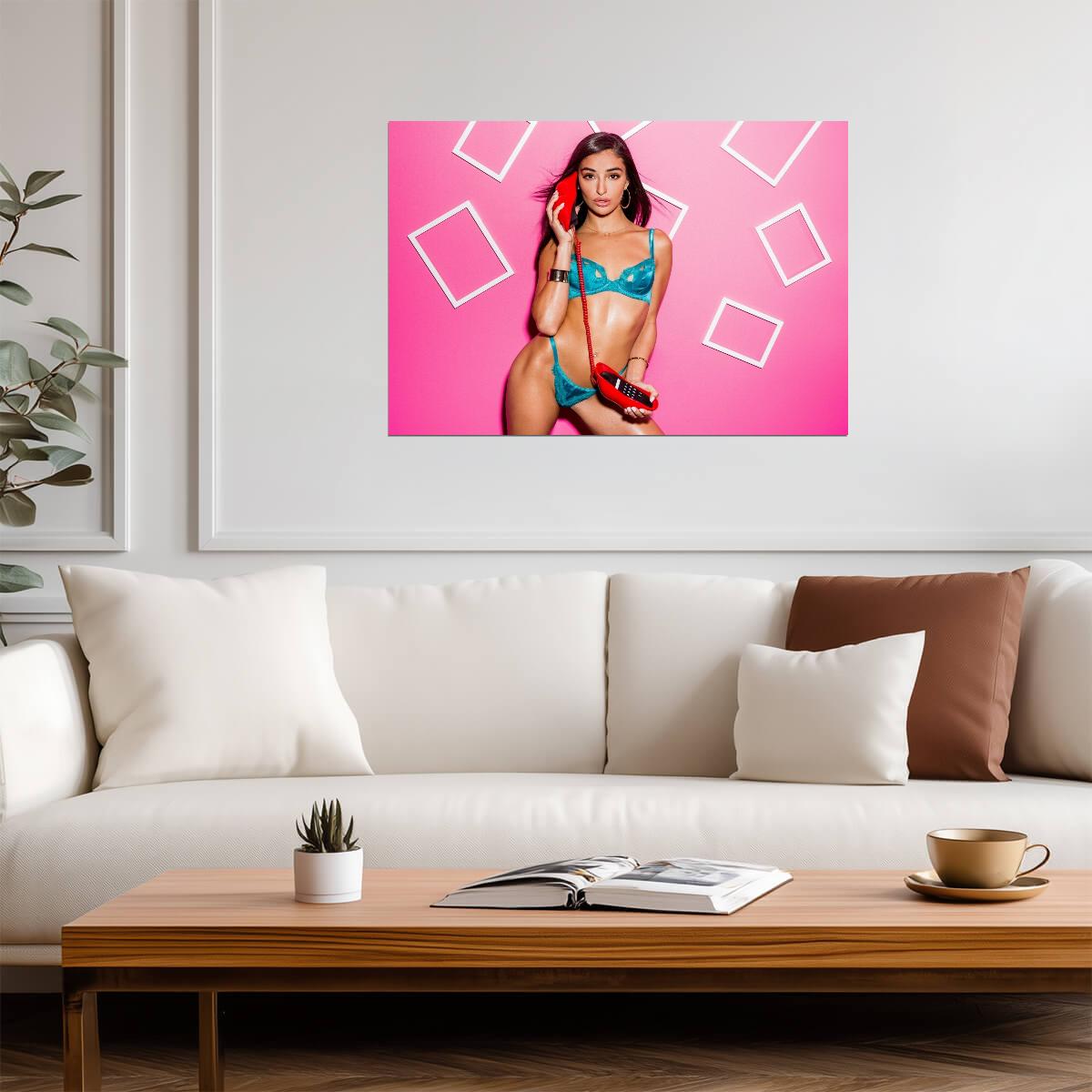 Emily Willis | Vibrant Art Print | Sexy Model Poster - Celebrities Poster