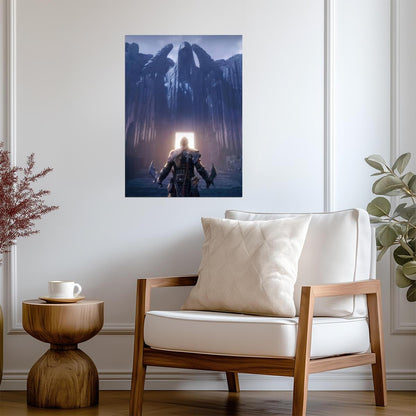 God of War Ragnarök Kratos Approaching Valhalla | Norse Mythology Poster | Gamer Gift - Video Games Poster