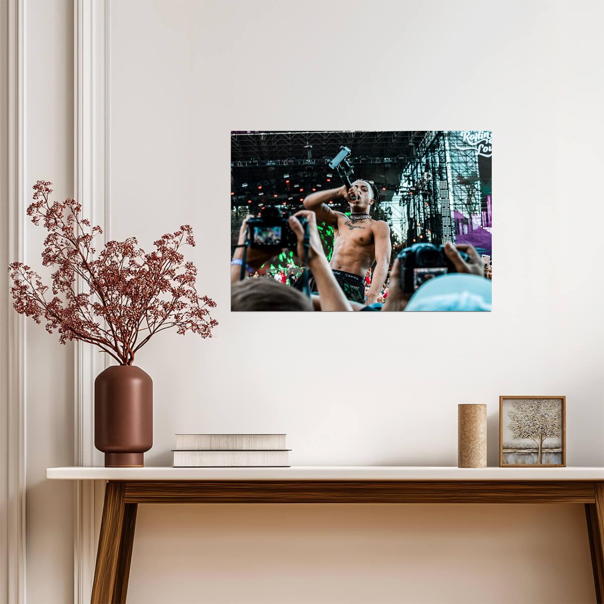 Xxxtentacion Rolling Loud Performance | Live Concert Poster | Hip Hop Music Art - Music Poster