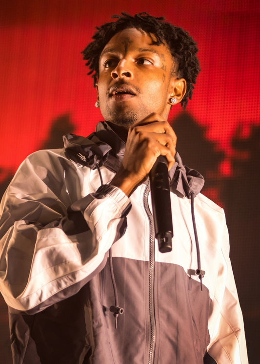 21 Savage Live on Stage | Concert Performance Poster | Hip Hop Star Wall Art - Music Poster