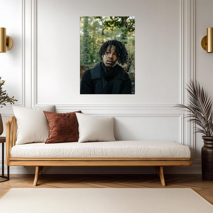 21 Savage Portrait | Close Up Poster | Hip Hop Star Wall Art - Music Poster