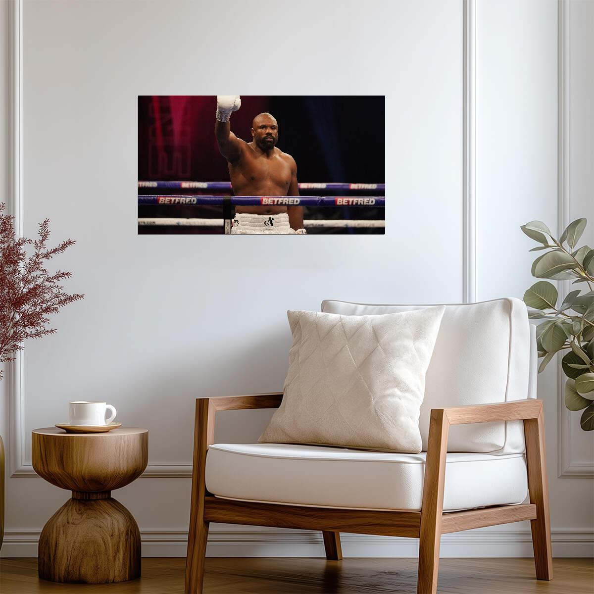 Derek Chisora British Heavyweight | Boxing Poster | Combat Sports Legend Print - Sports Poster