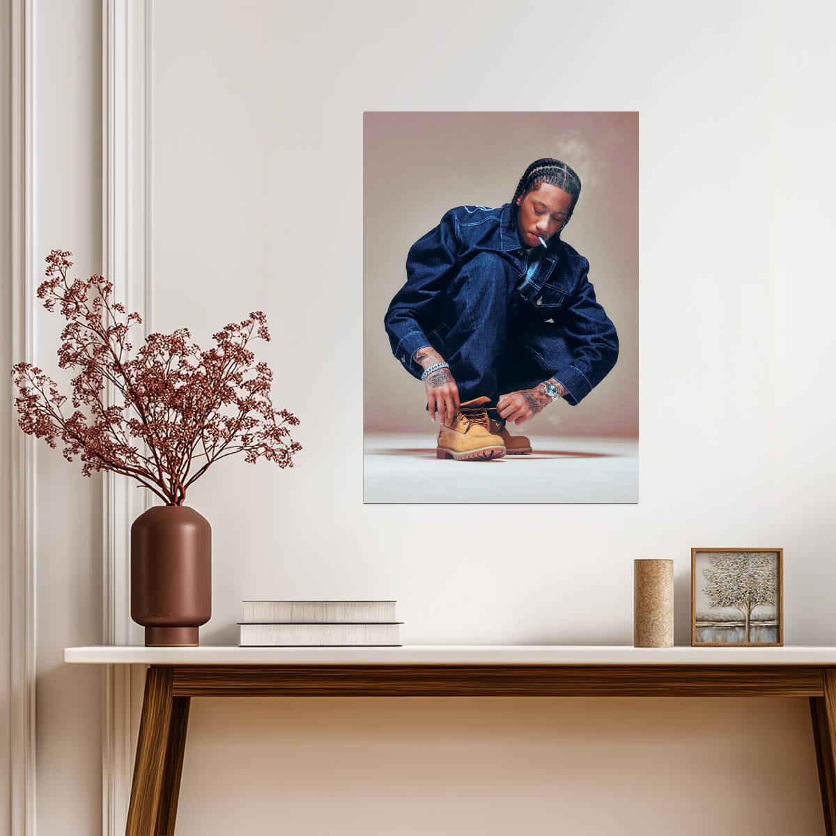 Digga D | Famous Rapper | Modern Music Poster - Music Poster