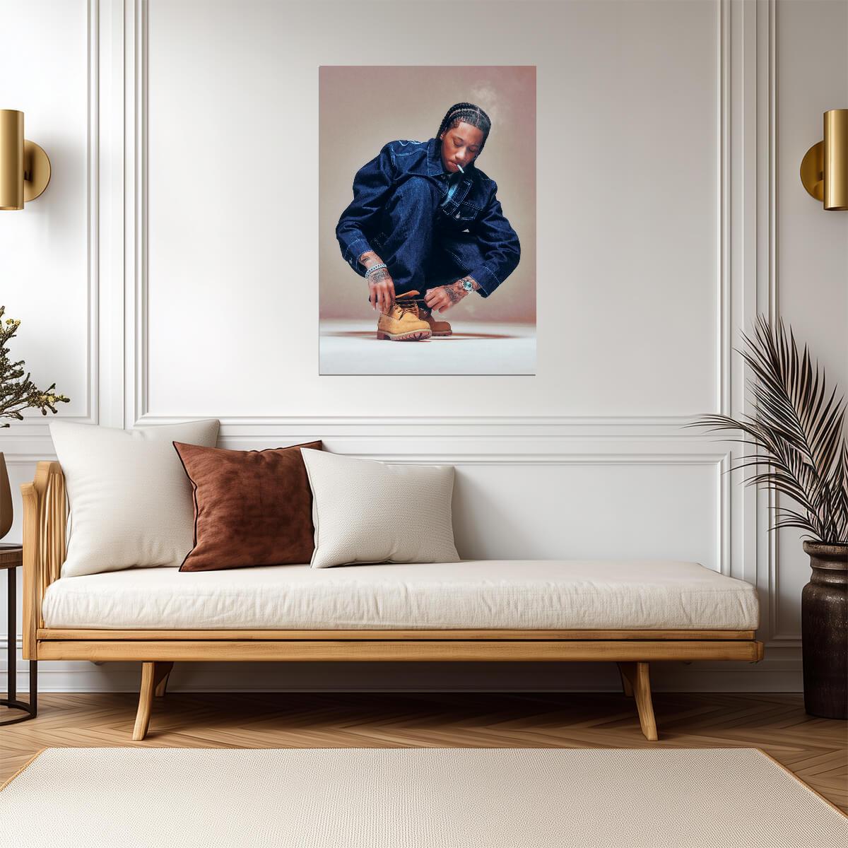 Digga D | Famous Rapper | Modern Music Poster - Music Poster