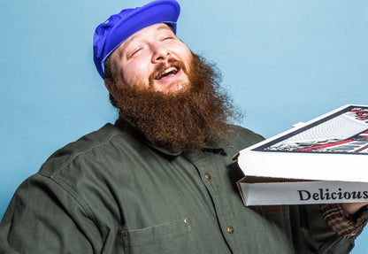 Action Bronson Pizza Box | Rapper Poster | Cool Blue Background - Music Poster