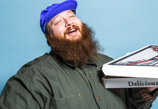 Action Bronson Pizza Box | Rapper Poster | Cool Blue Background - Music Poster
