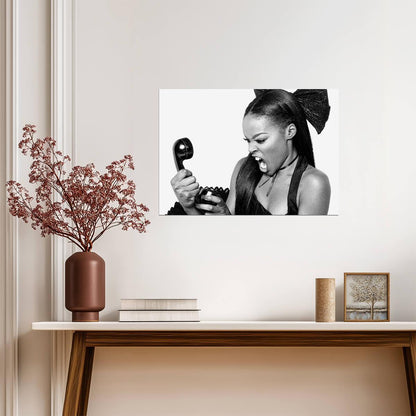 Azealia Banks | Black and White Art | Singer Poster - Music Poster