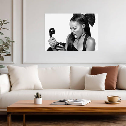 Azealia Banks | Black and White Art | Singer Poster - Music Poster