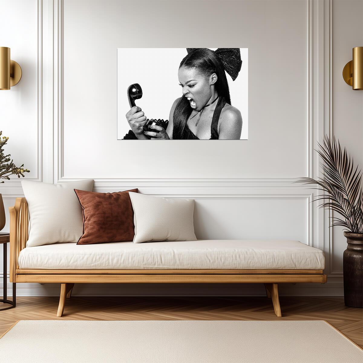 Azealia Banks | Black and White Art | Singer Poster - Music Poster