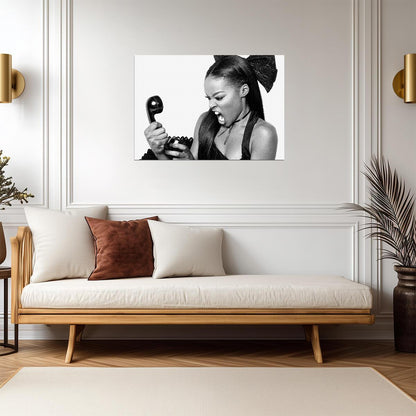 Azealia Banks | Black and White Art | Singer Poster - Music Poster