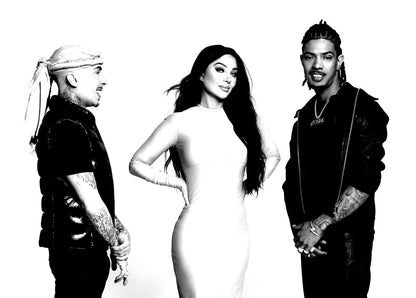 N-Dubz Black & White Group Portrait | British Hip Hop Poster | Modern Music Art - Music Poster