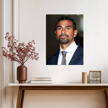 David Haye Portrait | British Boxing Legend | Combat Sports Wall Art Poster - Sports Poster
