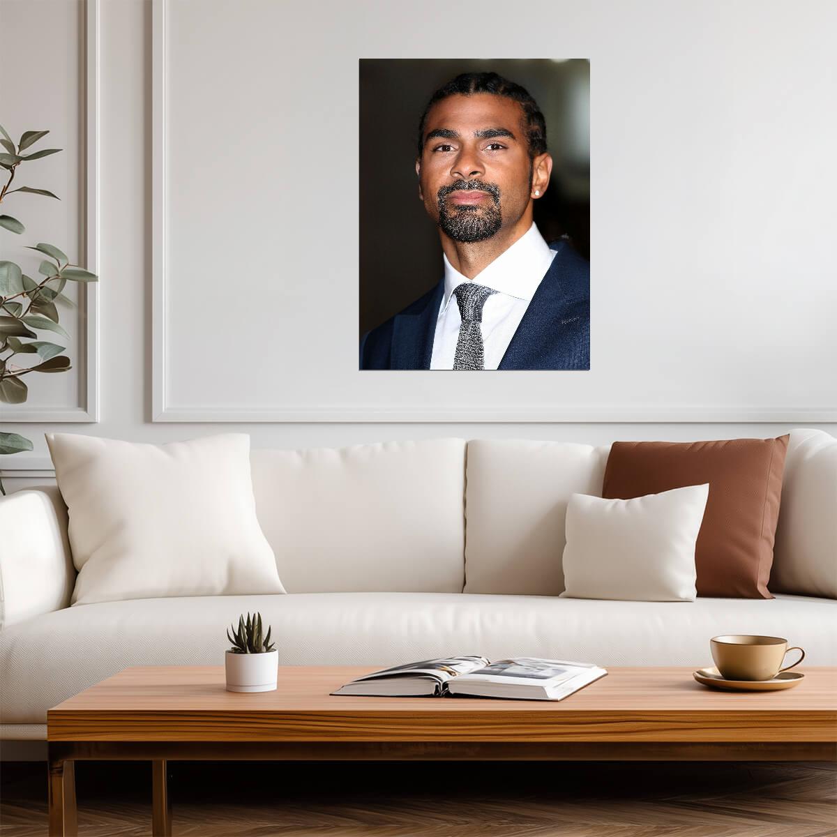 David Haye Portrait | British Boxing Legend | Combat Sports Wall Art Poster - Sports Poster