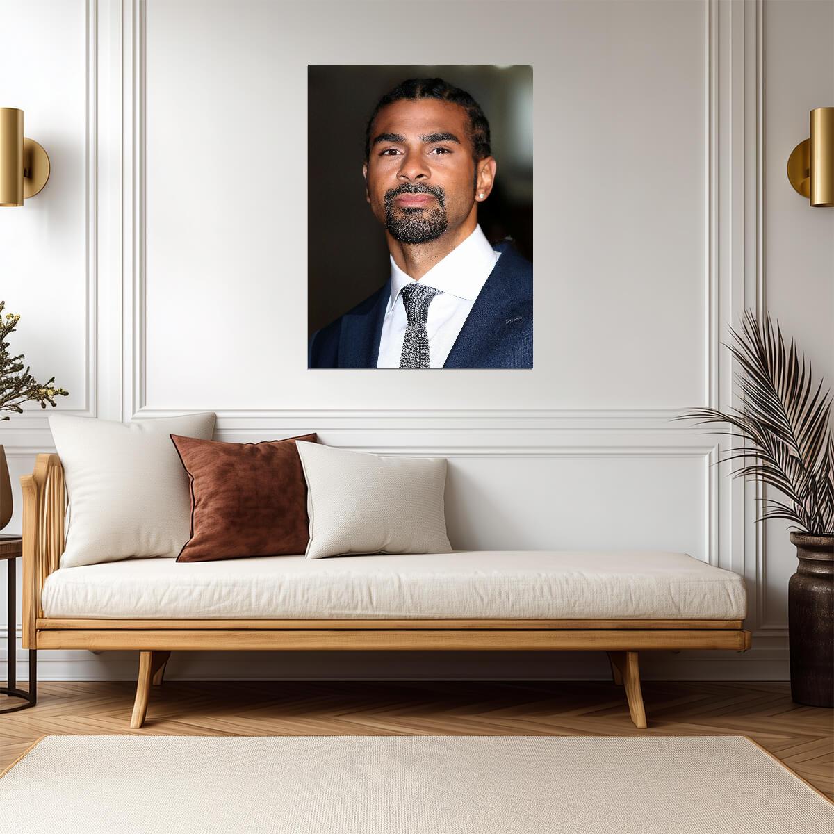 David Haye Portrait | British Boxing Legend | Combat Sports Wall Art Poster - Sports Poster