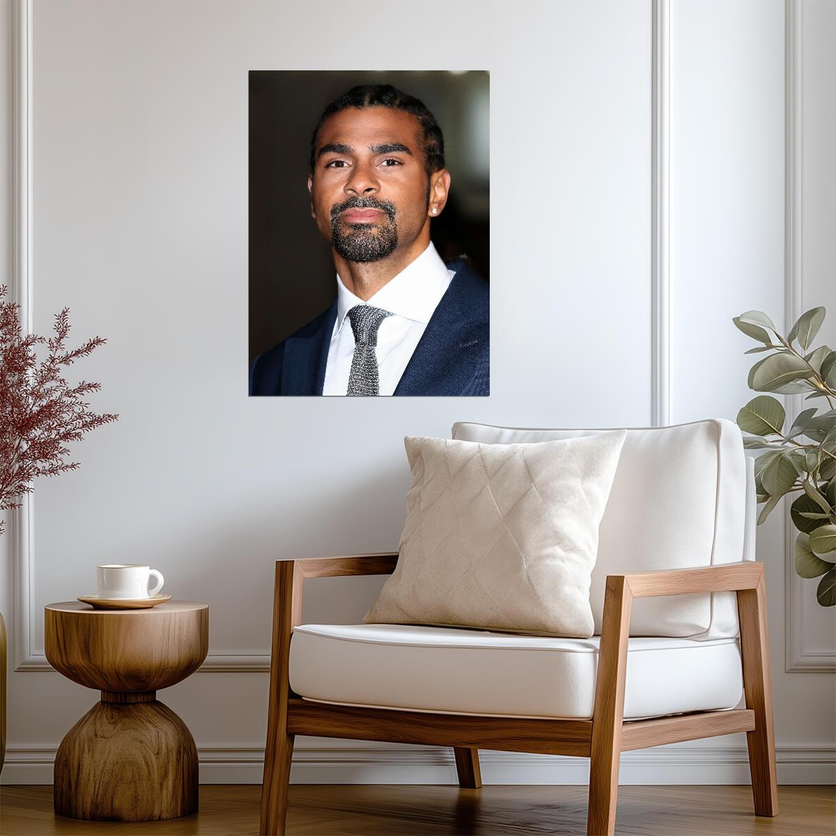 David Haye Portrait | British Boxing Legend | Combat Sports Wall Art Poster - Sports Poster