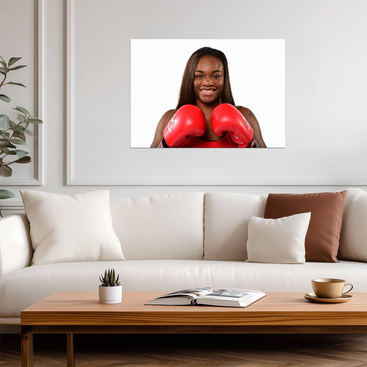 Claressa Shields American Boxing Champion | Women's Boxing Poster | Sports Legend Portrait - Sports Poster