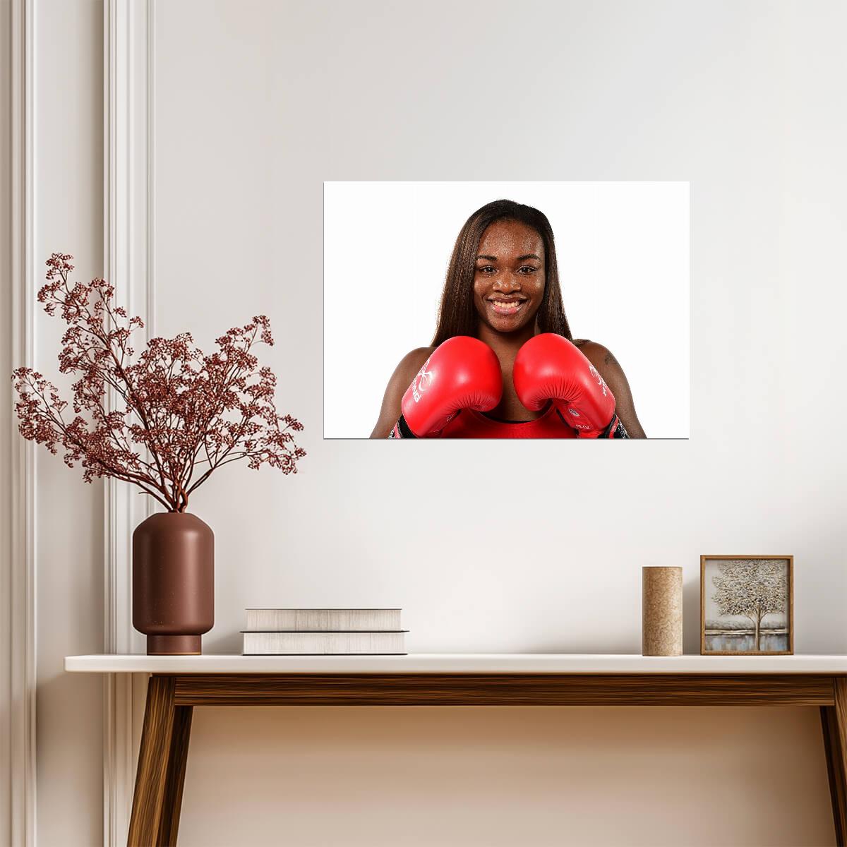 Claressa Shields American Boxing Champion | Women's Boxing Poster | Sports Legend Portrait - Sports Poster