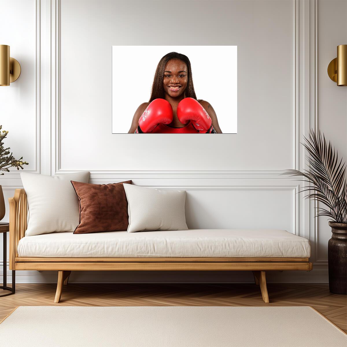 Claressa Shields American Boxing Champion | Women's Boxing Poster | Sports Legend Portrait - Sports Poster