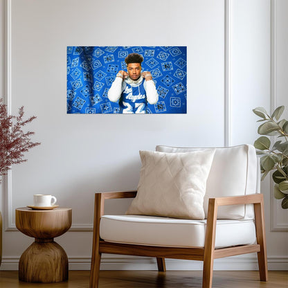 Blueface | West Coast Rapper Poster | Hip Hop Art - Music Poster