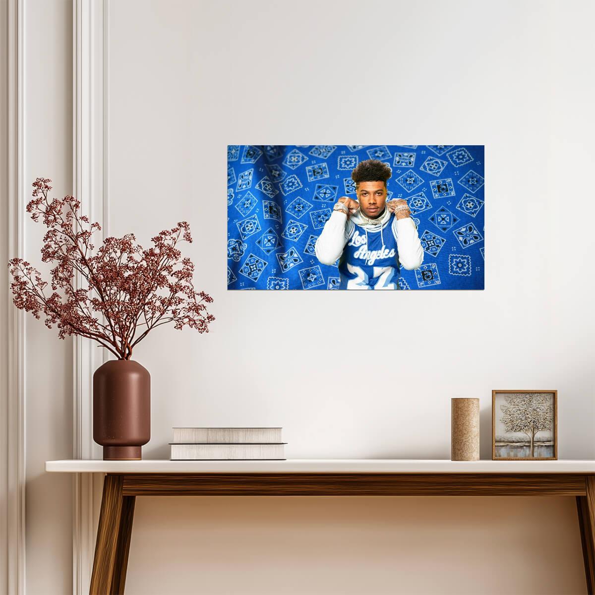 Blueface | West Coast Rapper Poster | Hip Hop Art - Music Poster