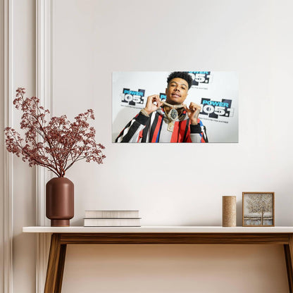 Blueface | Hip Hop Culture Art | Rapper Portrait Poster - Music Poster