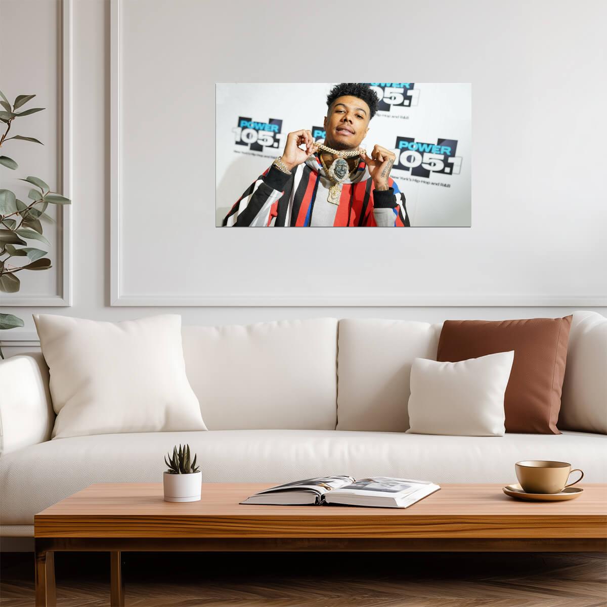 Blueface | Hip Hop Culture Art | Rapper Portrait Poster - Music Poster