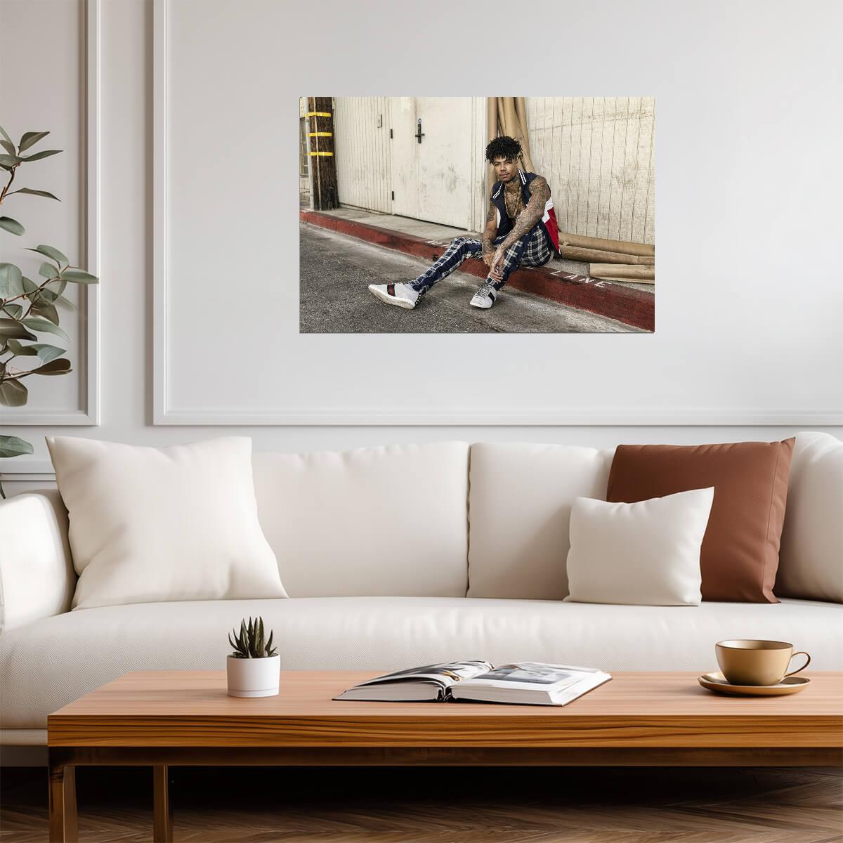 Blueface | Famous Rapper Print | Music Poster - Music Poster