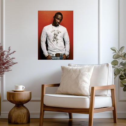 Akon | R&B Artist Poster | Music Legend Art - Music Poster