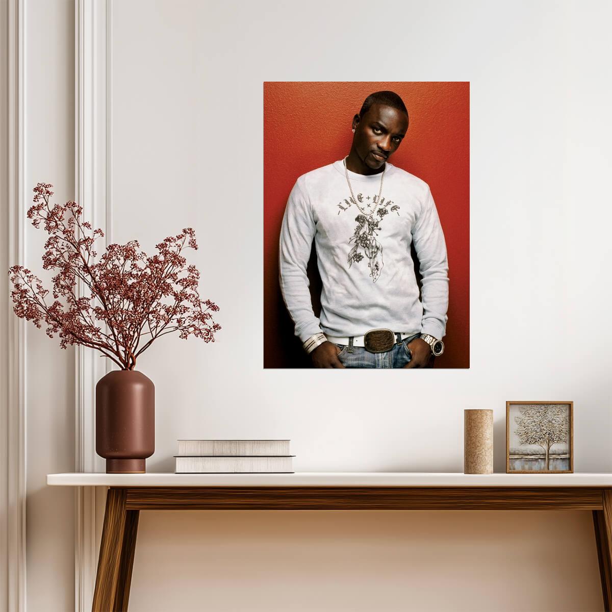 Akon | R&B Artist Poster | Music Legend Art - Music Poster