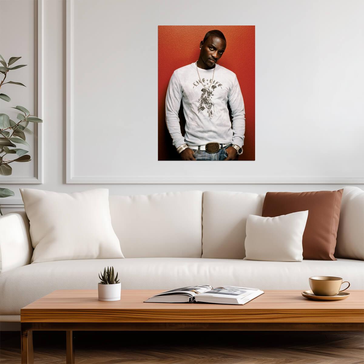 Akon | R&B Artist Poster | Music Legend Art - Music Poster