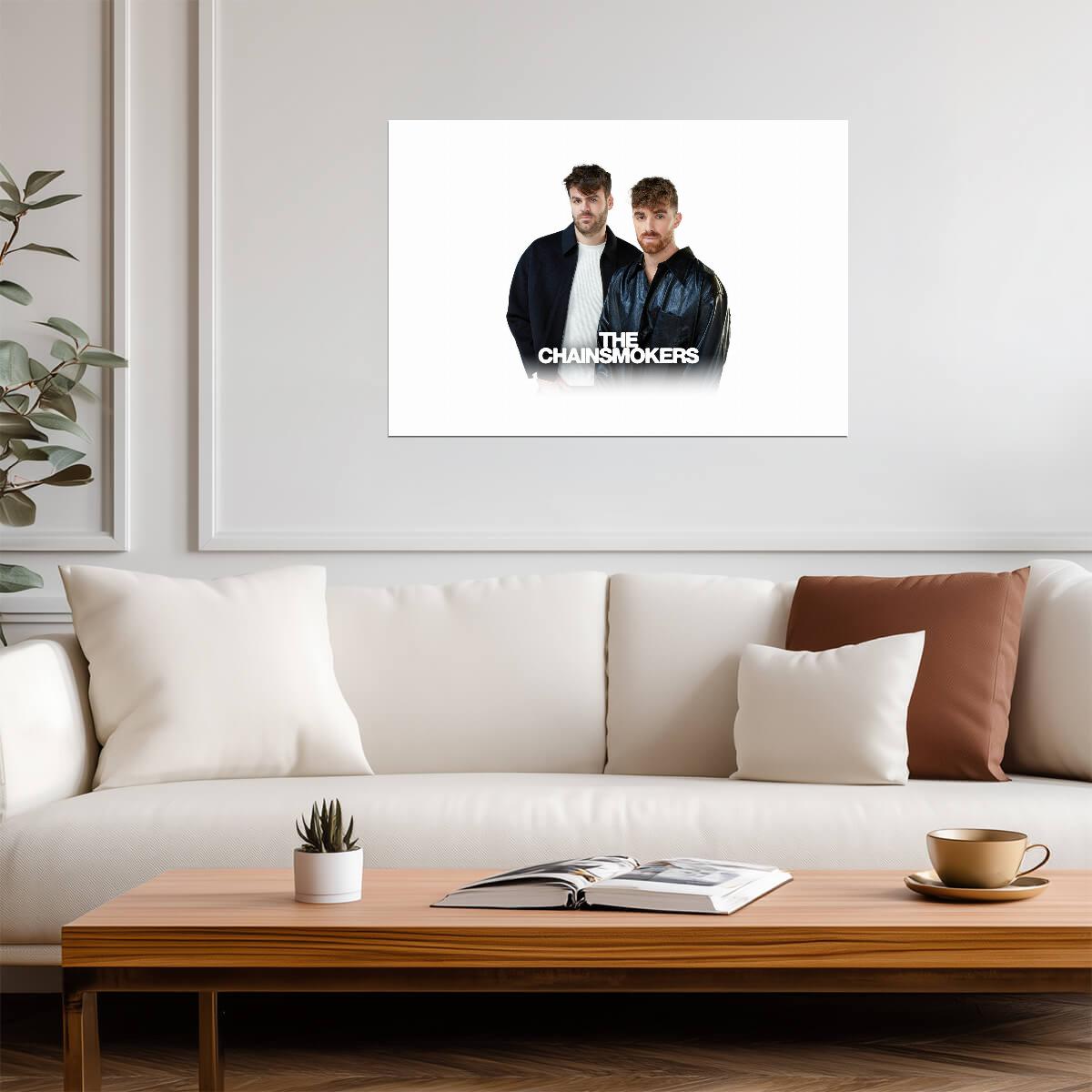 The Chainsmokers | Music Duo Poster | EDM Pop Wall Art - Music Poster