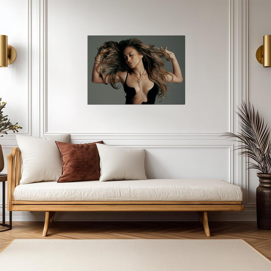 Jennifer Lopez | Warm Tone Art | Decor Poster - Music Poster